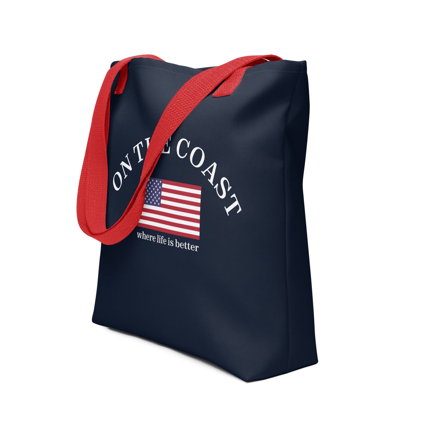 RED, WHITE & COASTAL TOTE