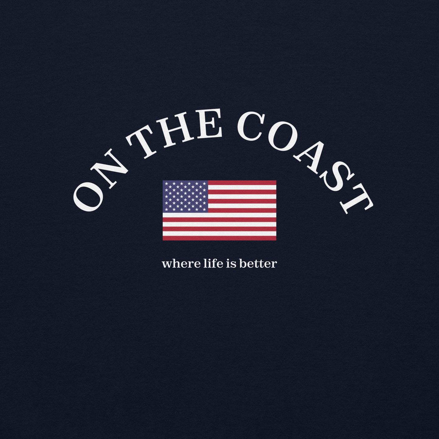 RED, WHITE & COASTAL CREWNECK